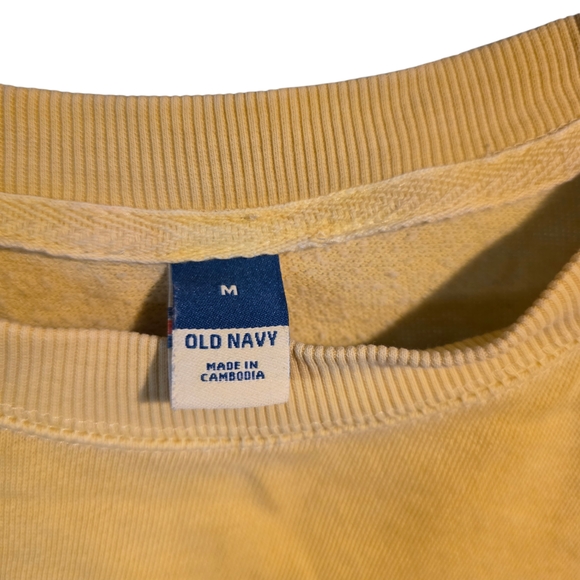 Old Navy Men's Mustard Crewneck Sweater - Picture 3 of 3